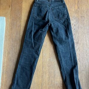 Abercrombie black straight jeans size 26
